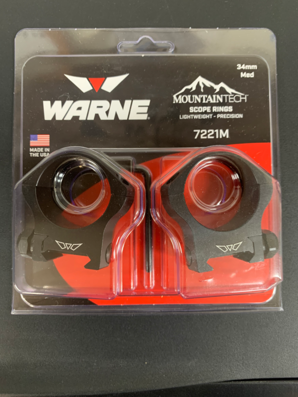 Warne 34mm (Low, Med, High) Mountain Tech - Image 2